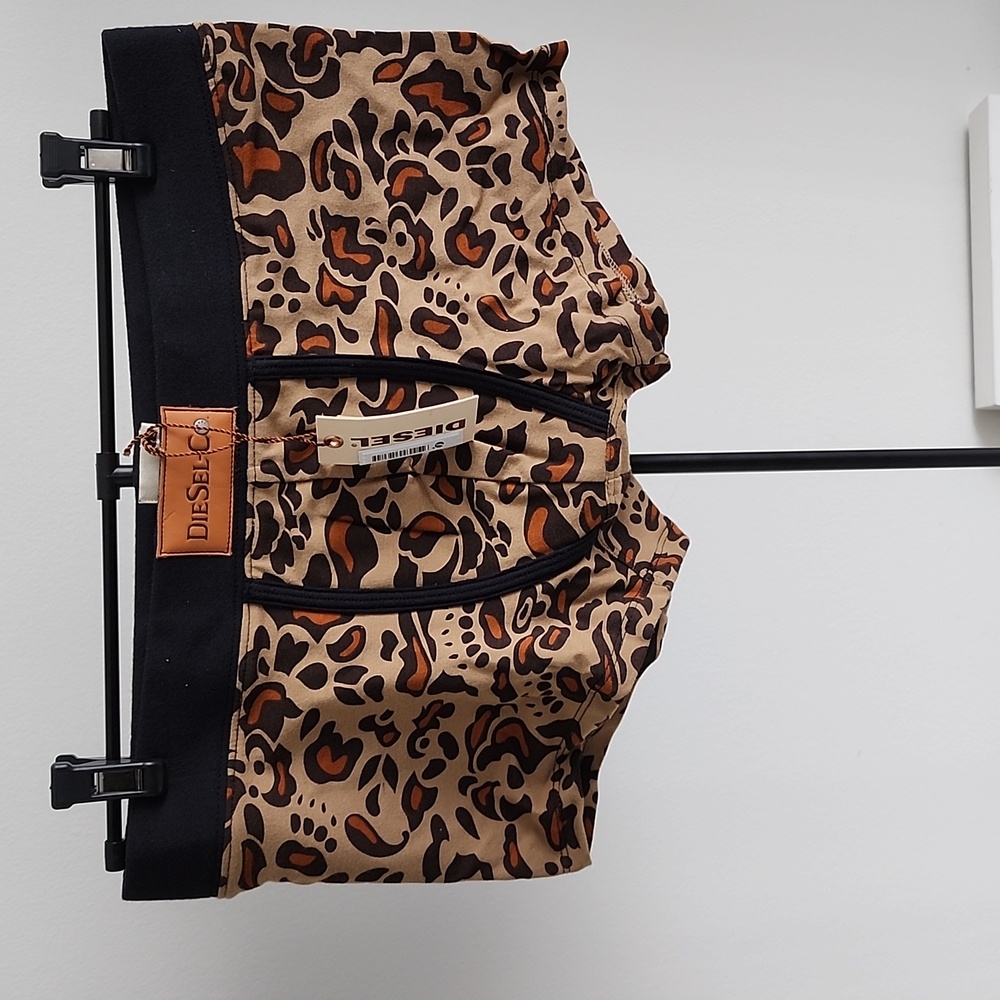 Diesel Animal Print Boxer Briefs with Black Waistband